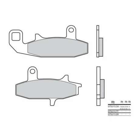 Plaquettes de frein BREMBO route metal fritte 07SU15SA