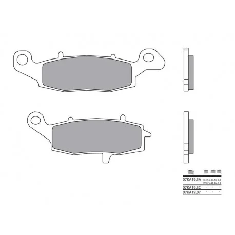 Plaquettes de frein BREMBO route metal fritte – 07KA19LA