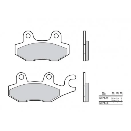 Plaquettes de frein BREMBO Scooter carbone ceramique – 07071CC