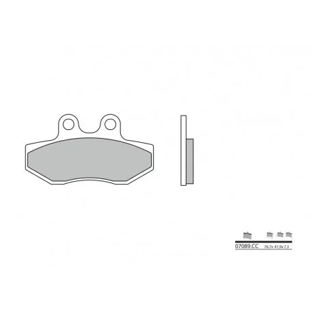 Plaquettes de frein BREMBO Scooter carbone ceramique – 07089CC
