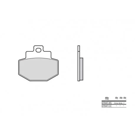Plaquettes de frein BREMBO Scooter metal fritte 07047XS