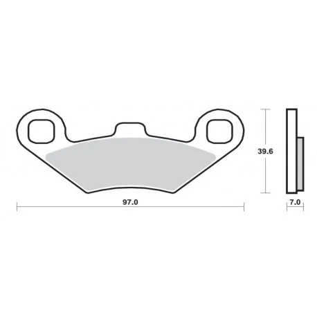 Plaquettes de frein BREMBO Scooter metal fritte – 07104XS