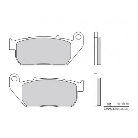 Plaquettes de frein moto BREMBO route metal fritte07HD13SA