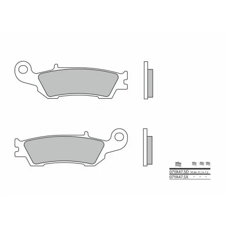 Plaquettes De Frein moto metal fritte Brembo 07YA47SD
