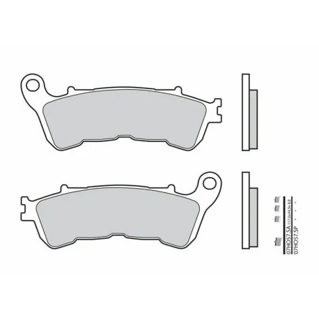 Plaquettes de frein moto route metal fritte BREMBO 07HO57SP