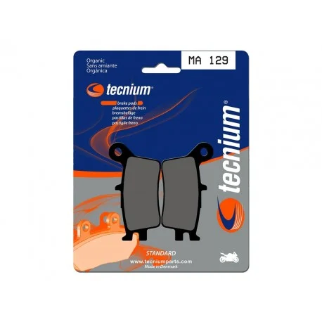Plaquettes de frein moto route organique TECNIUM MA129
