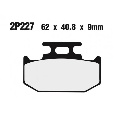 Plaquettes de frein NISSIN route /Off-Road metal fritte – 2P-227ST