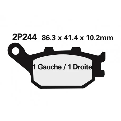 Plaquettes de frein NISSIN route /Off-Road metal fritte – 2P-244ST