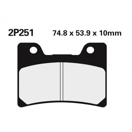Plaquettes de frein NISSIN route /Off-Road metal fritte – 2P-251ST