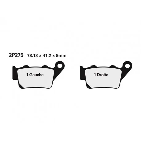 Plaquettes de frein NISSIN route /Off-Road metal fritte – 2P-275ST-MX