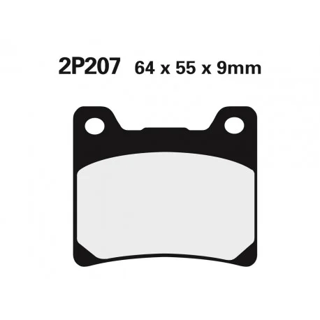Plaquettes de frein NISSIN route semi-metallique 2P-207NS