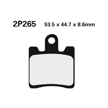 Plaquettes de frein NISSIN route semi-metallique 2P-265NS