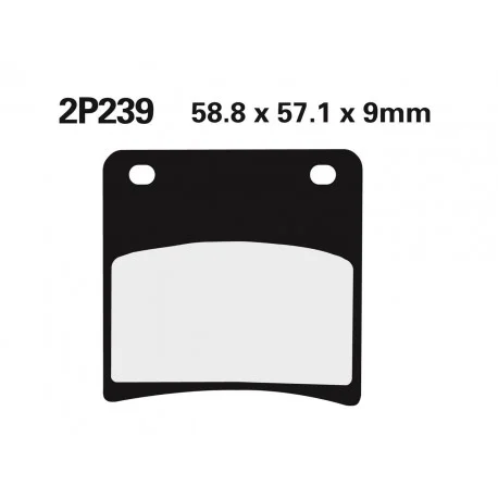 Plaquettes de frein NISSIN route semi-metallique – 2P-239NS