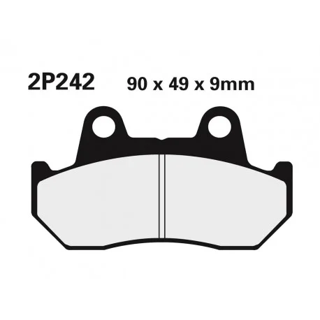 Plaquettes de frein NISSIN route semi-metallique – 2P-242NS