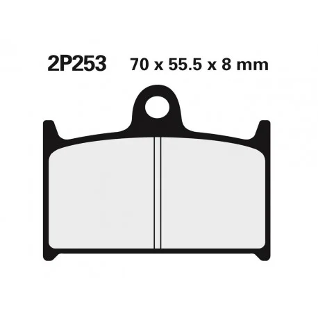 Plaquettes de frein NISSIN route semi-metallique – 2P-253NS