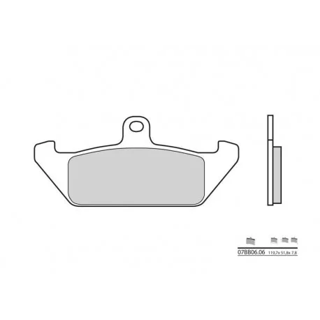 Plaquettes de frein Route carbone ceramique BREMBO 07BB0606