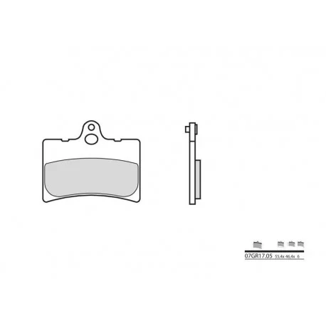 Plaquettes de frein route carbone ceramique BREMBO 07GR1705