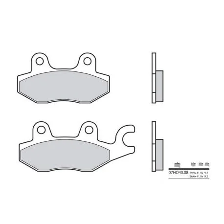 Plaquettes de frein route carbone ceramique BREMBO 07HO4008