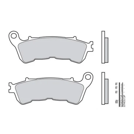 Plaquettes de frein route metal fritte BREMBO 07HO57SA