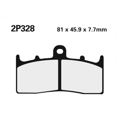 Plaquettes de frein Route / Off-Road metal fritte NISSIN 2P-328ST