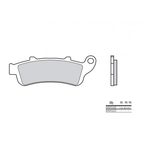 Plaquettes de frein Scooter carbone ceramique BREMBO 07072CC