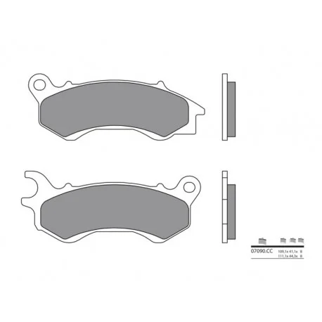 Plaquettes de frein Scooter carbone ceramique BREMBO 07090CC