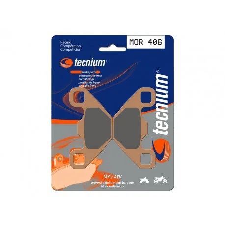 Plaquettes de frein TECNIUM Racing MX/Quad metal fritte – MOR406