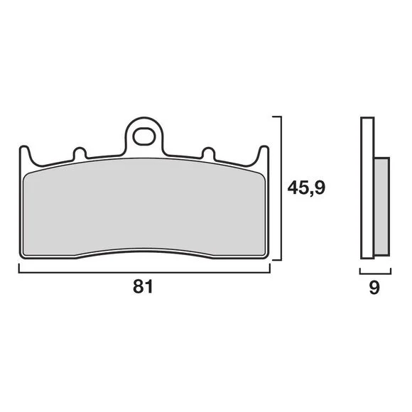 Plaquettes de freins Brembo modéle LA Sinter Métal Fritté Avant Ref : 07GR62LA