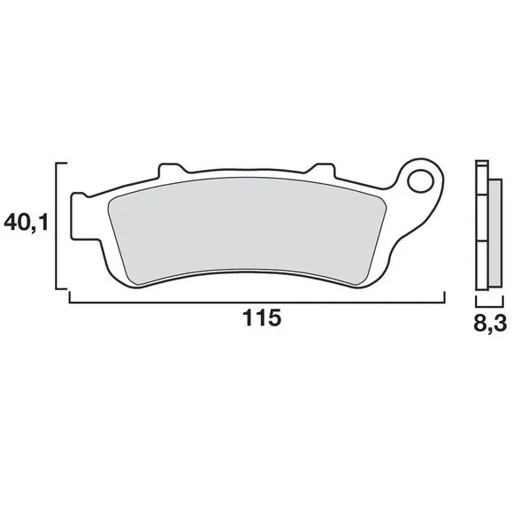 Plaquettes de freins Brembo modéle LA Sinter Métal Fritté Avant Ref : 07HO42LA