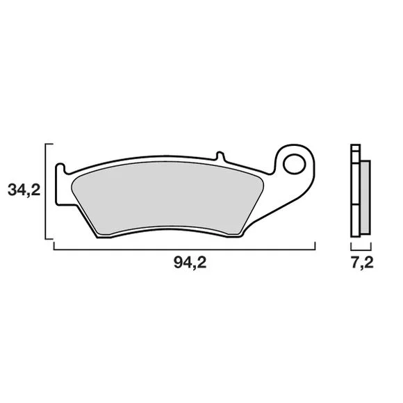 Plaquettes de freins Brembo Organique avant Ref : 07KA1705