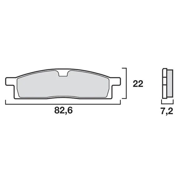 Plaquettes de freins Brembo Organique avant Ref : 07YA1605