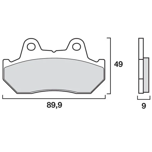 Plaquettes de freins Brembo Sinter Métal Fritté avant/arrière (selon modèle) Ref : 07HO18SP