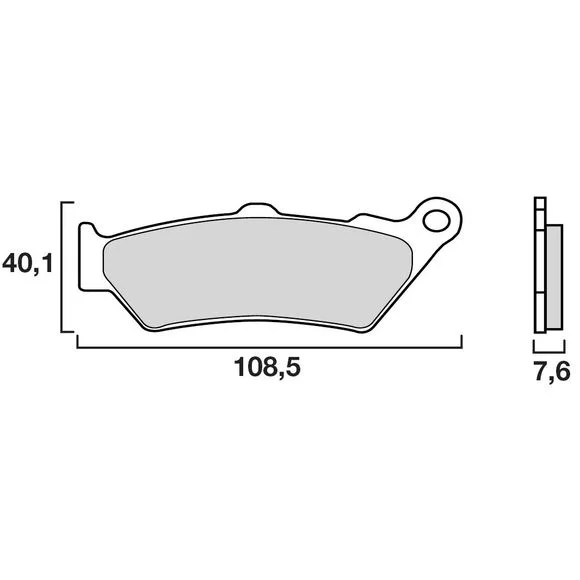 Plaquettes de freins Brembo Sinter Métal Fritté avant Ref : 07BB03SA