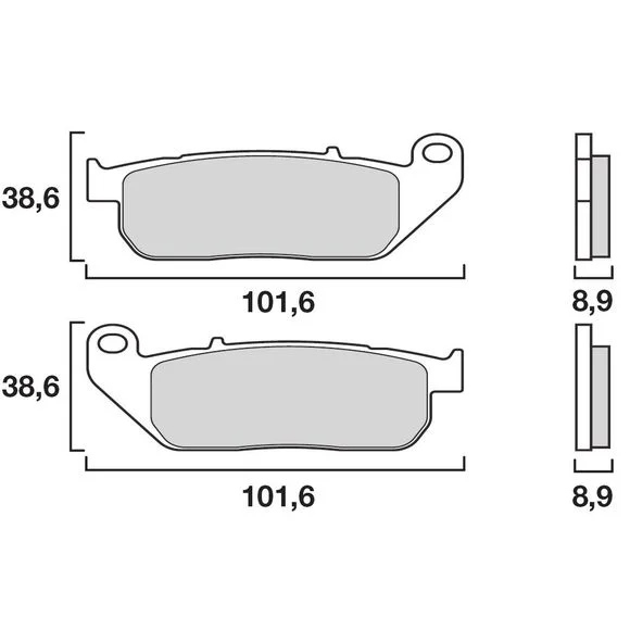 Plaquettes de freins Brembo Sinter Métal Fritté avant Ref : 07HD13SA