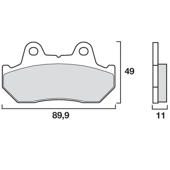 Plaquettes de freins Brembo Sinter Métal Fritté avant Ref : 07HO10SA