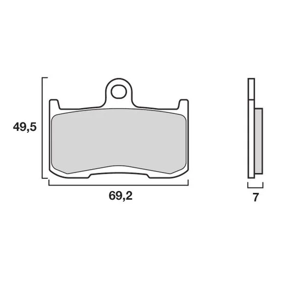 Plaquettes de freins Brembo Sinter Métal Fritté avant Ref : 07KA23SA