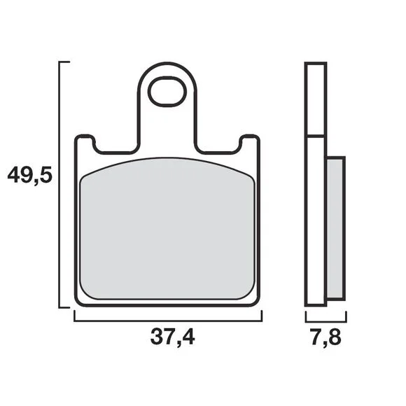 Plaquettes de freins Brembo Sinter Métal Fritté avant Ref : 07KA28SA
