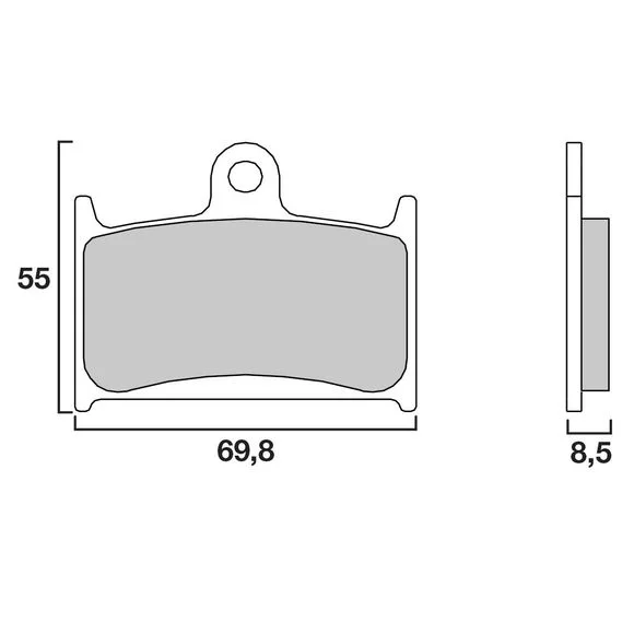 Plaquettes de freins Brembo Sinter Métal Fritté avant Ref : 07SU14SA