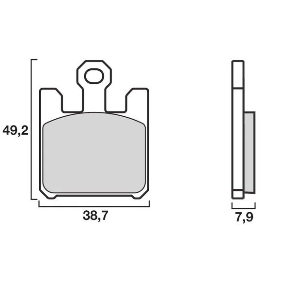 Plaquettes de freins Brembo Sinter Métal Fritté avant Ref : 07SU26SA