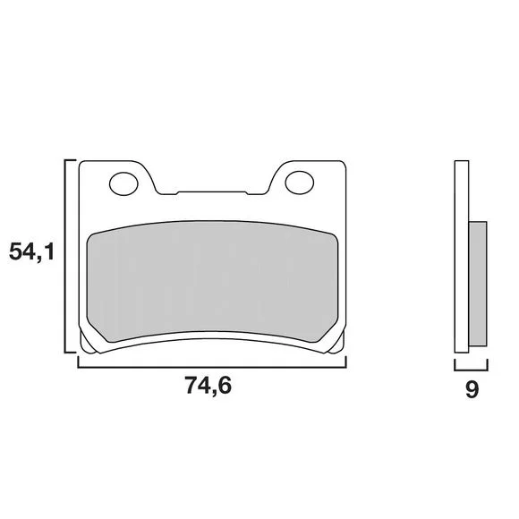 Plaquettes de freins Brembo Sinter Métal Fritté avant Ref : 07YA26SA