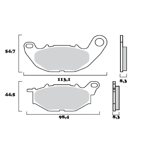 Plaquettes de freins Brembo Sinter Métal Fritté avant Ref : 07YA52SA