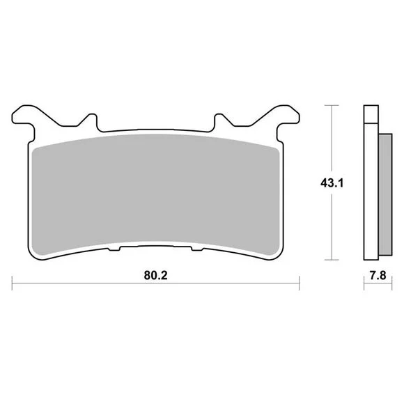 Plaquettes de freins Brembo Sinter Métal Fritté avant Ref : BM0015 / 07GR99SA