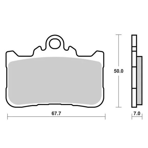 Plaquettes de freins Brembo Sinter Métal Fritté avant Ref : BM0016 / 07HO72SA