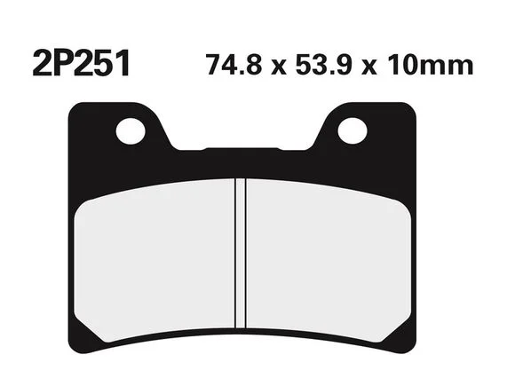 Plaquettes de freins Nissin route /Off-Road métal fritté – 2P-251STYAMAHA 600 FZR 600 GENESIS – 1990 – 1991Ref : NI00095A / 1036699