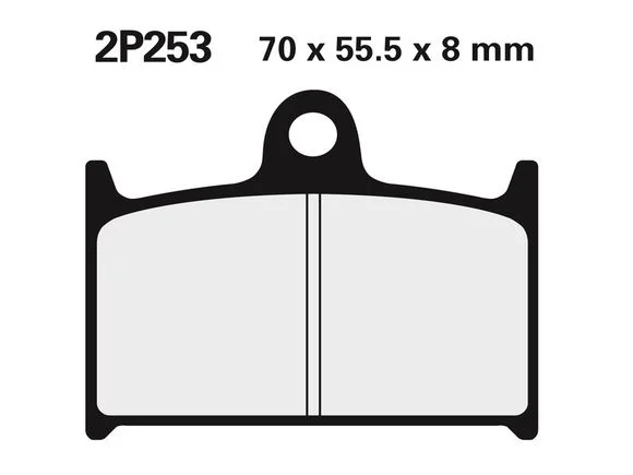Plaquettes de freins Nissin route /Off-Road métal fritté – 2P-253ST Ref : NI00055A / 1036703