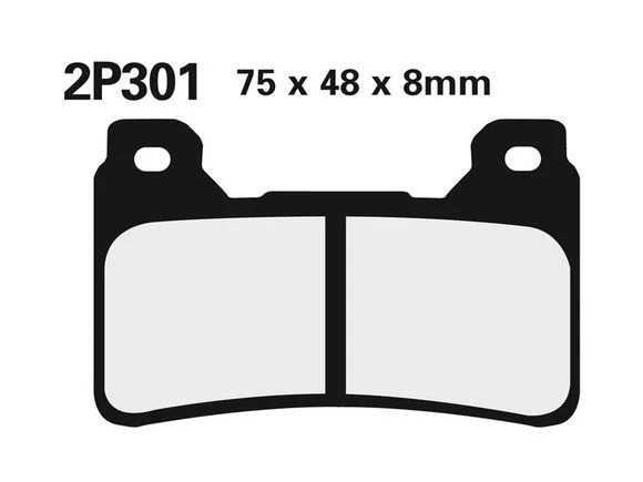 Plaquettes de freins Nissin route /Off-Road métal fritté – 2P-301ST Ref : NI00078A / 1036743