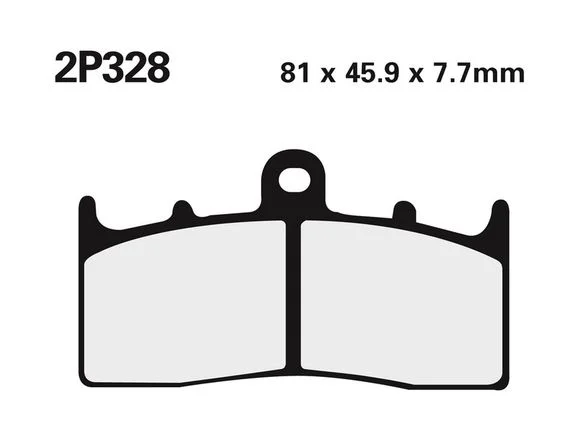 Plaquettes de freins Nissin route /Off-Road métal fritté – 2P-328ST Ref : NI00089A / 1036759