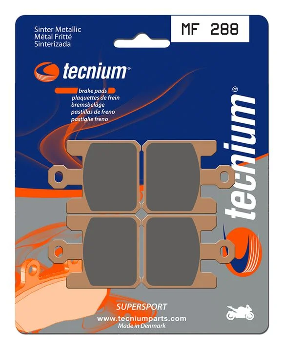Plaquettes de freins Tecnium Performance métal fritté – MF288 Ref : TE00815A / 1022764
