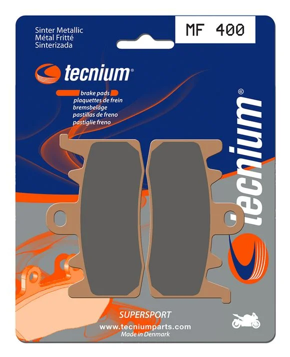 Plaquettes de freins Tecnium Performance métal fritté – MF400 Ref : TE02034A / 1022789