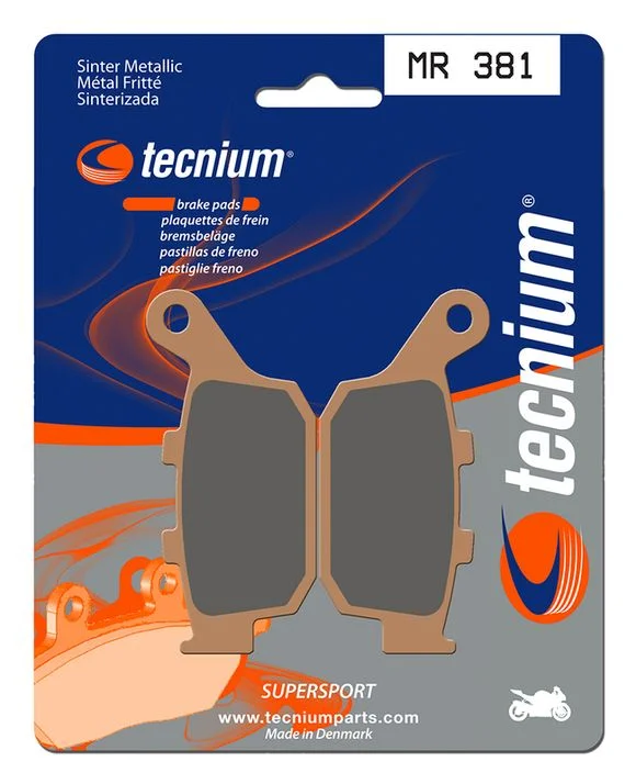 Plaquettes de freins Tecnium Performance métal fritté – MR 381 Ref : TE00976A / 1023032